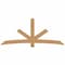 Ekena Millwork Alberta Smooth Timber Gable Bracket, Western Red Cedar, 96"W x 40"H x 3 1/2"D x 5 1/2"F, 10/12 Pitch GBW096X40X0406ALB00SWR - alternate 1